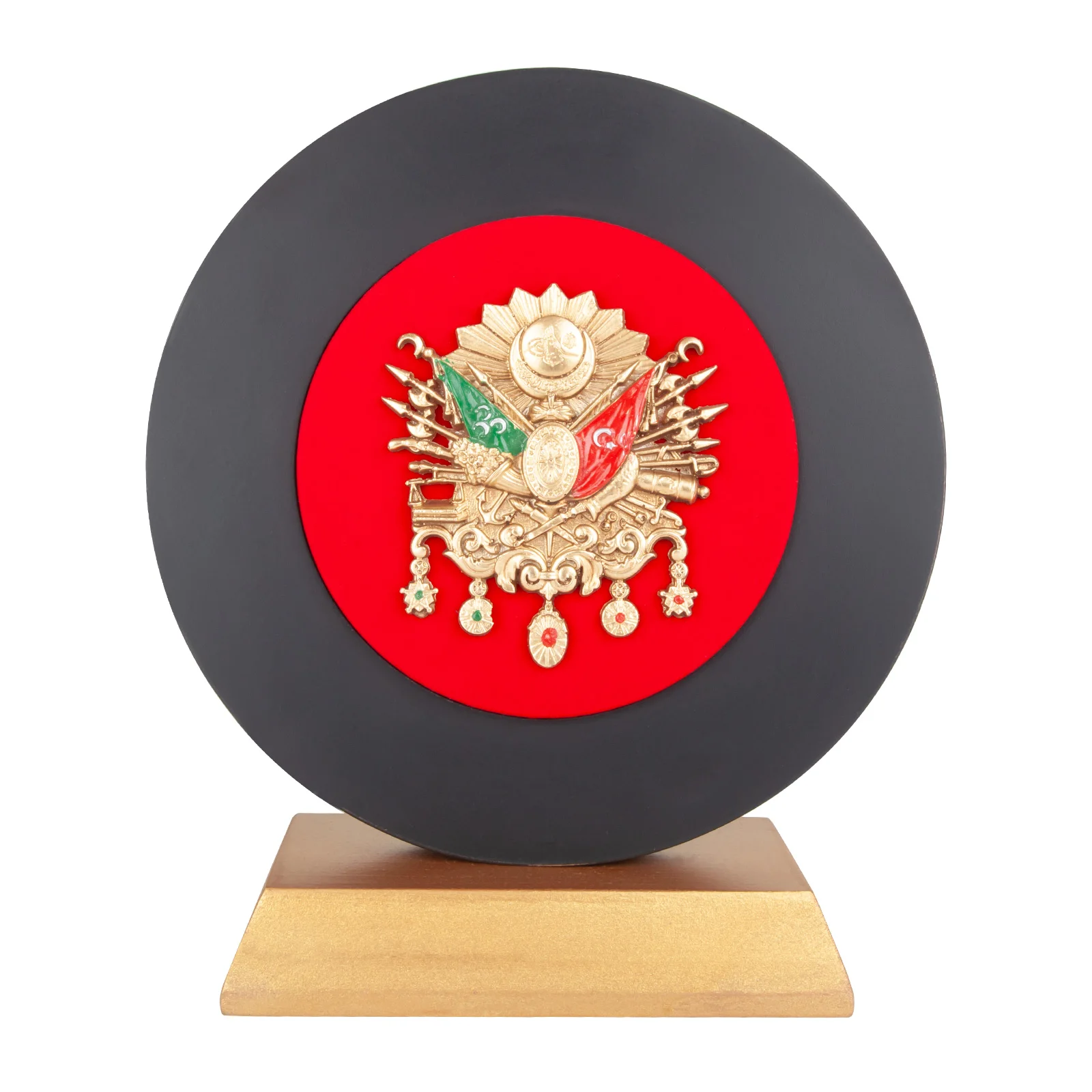 İhtişam Osmanlı Arması Kabartmalı Plaket